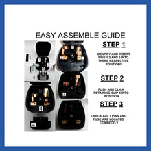 Load image into Gallery viewer, Euro to UK adaptor plug 3amp - Ghd Repair Services